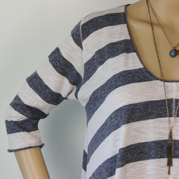 We The Free Striped Asymmetrical Tunic Top - Picture 3 of 10